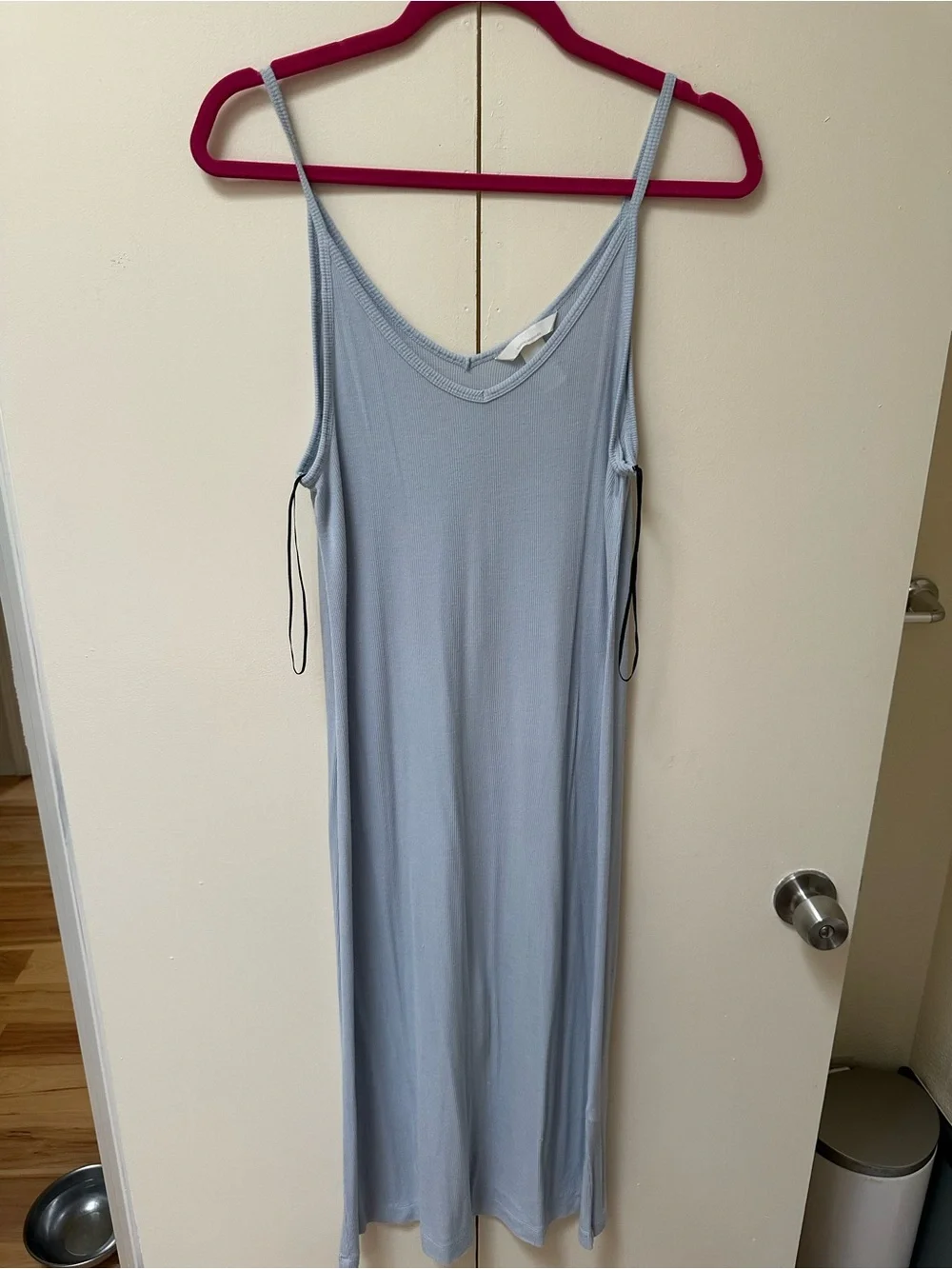 H&M Pale Blue Ribbed Tank Top - Picture 1 of 2